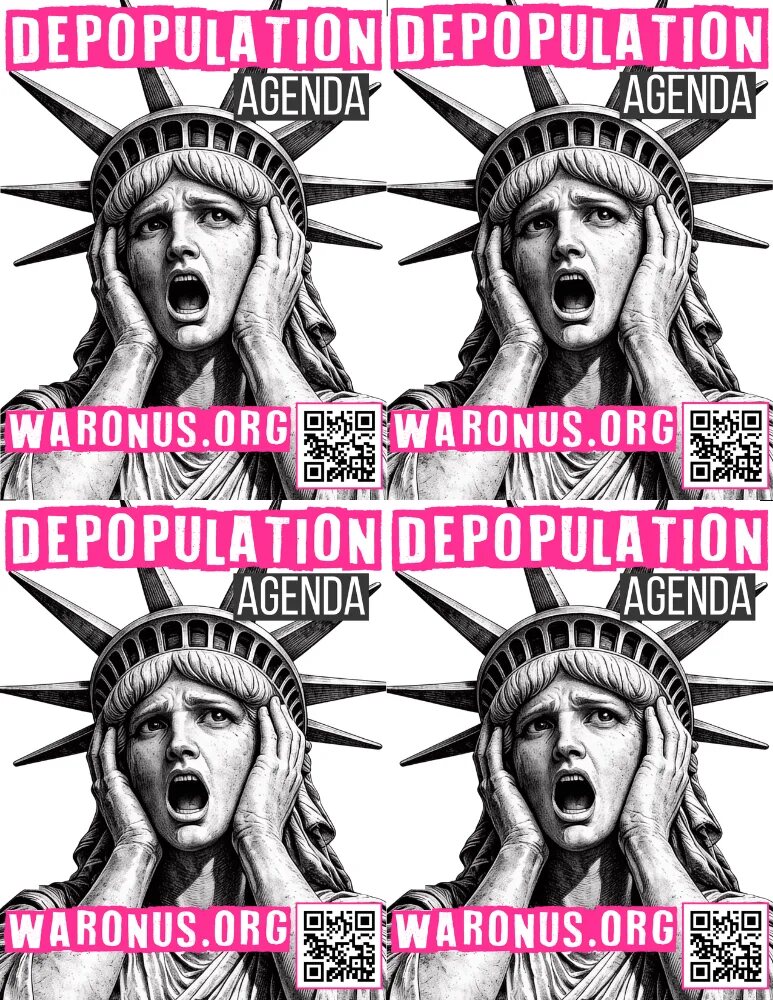 War On Us flyer and sticker design